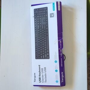 New Targus USB Wired Black Keyboard